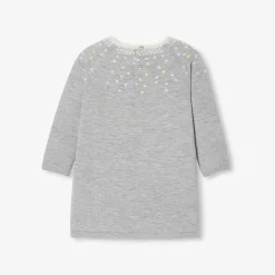 Robe-Jacadi Robe bébé fille en tricot - gris chine clair GRIS CHINE CLAIR JACADI