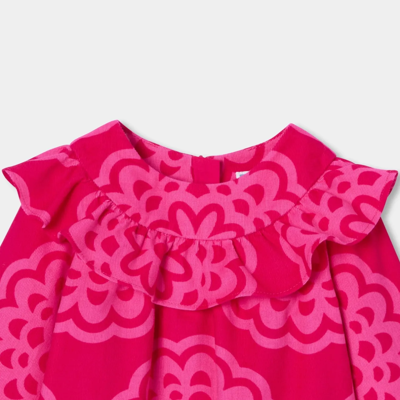 Robe-Jacadi Robe bébé fille en velours MULTICO