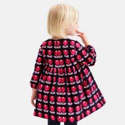 Robe-Jacadi Robe bébé fille en velours - lore MULTICO