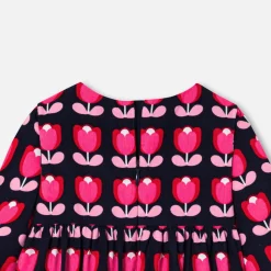 Robe-Jacadi Robe bébé fille en velours - lore MULTICO