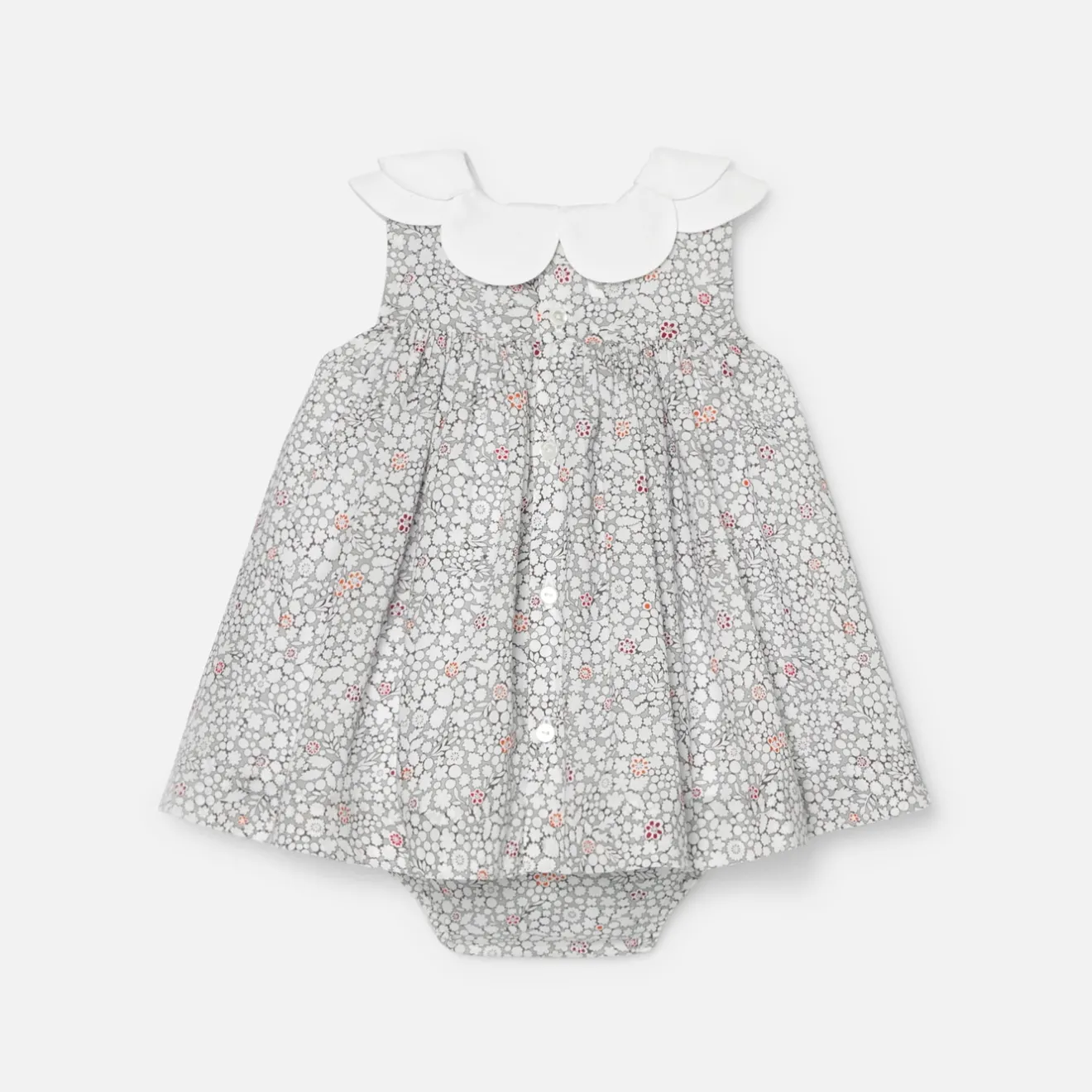Robe-Jacadi Robe bébé fille Mon premier - lore BLANC/MULTICO