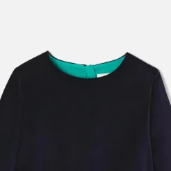 Robe Et Jupe-Jacadi Robe bi-matière enfant fille - marine MARINE JACADI