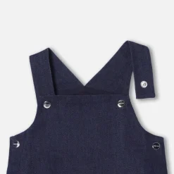 Robe-Jacadi Robe chasuble bébé fille en jean - DENIM FONCE