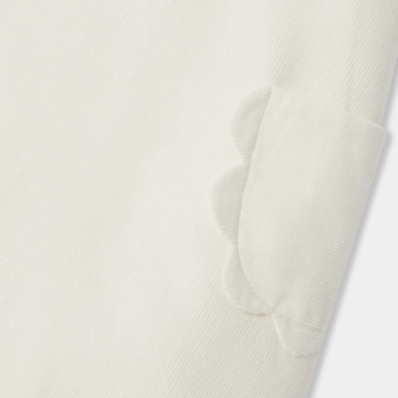 Robe-Jacadi Robe chasuble bébé fille en velours - blanc doux BLANC DOUX JACADI