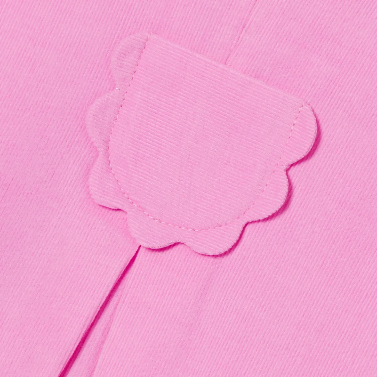 Robe-Jacadi Robe chasuble bébé fille en velours - ROSE MOYEN