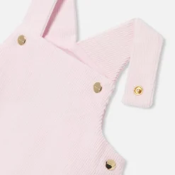 Robe-Jacadi Robe chasuble bébé fille en velours - rose poudre ROSE POUDRE JACADI