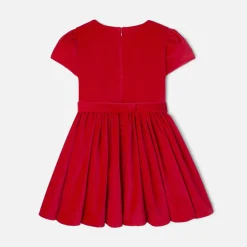 Robe Et Jupe-Jacadi Robe en velours enfant fille - ROUGE PAVOT