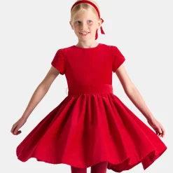 Robe Et Jupe-Jacadi Robe en velours enfant fille - rouge ROUGE JACADI