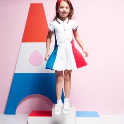 Robe Et Jupe-Jacadi Robe enfant fille color block - lore BLANC/MULTICO