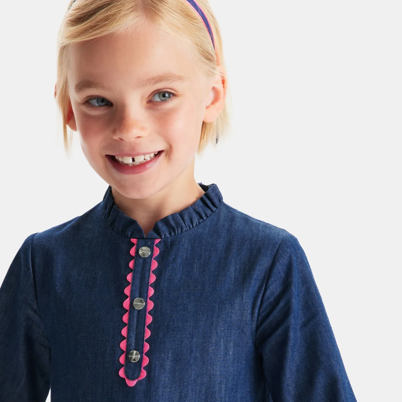 Robe Et Jupe-Jacadi Robe enfant fille en jean - BLEU DENIM