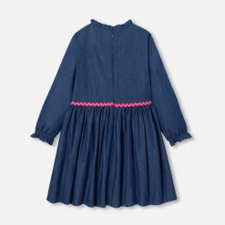Robe Et Jupe-Jacadi Robe enfant fille en jean - BLEU DENIM