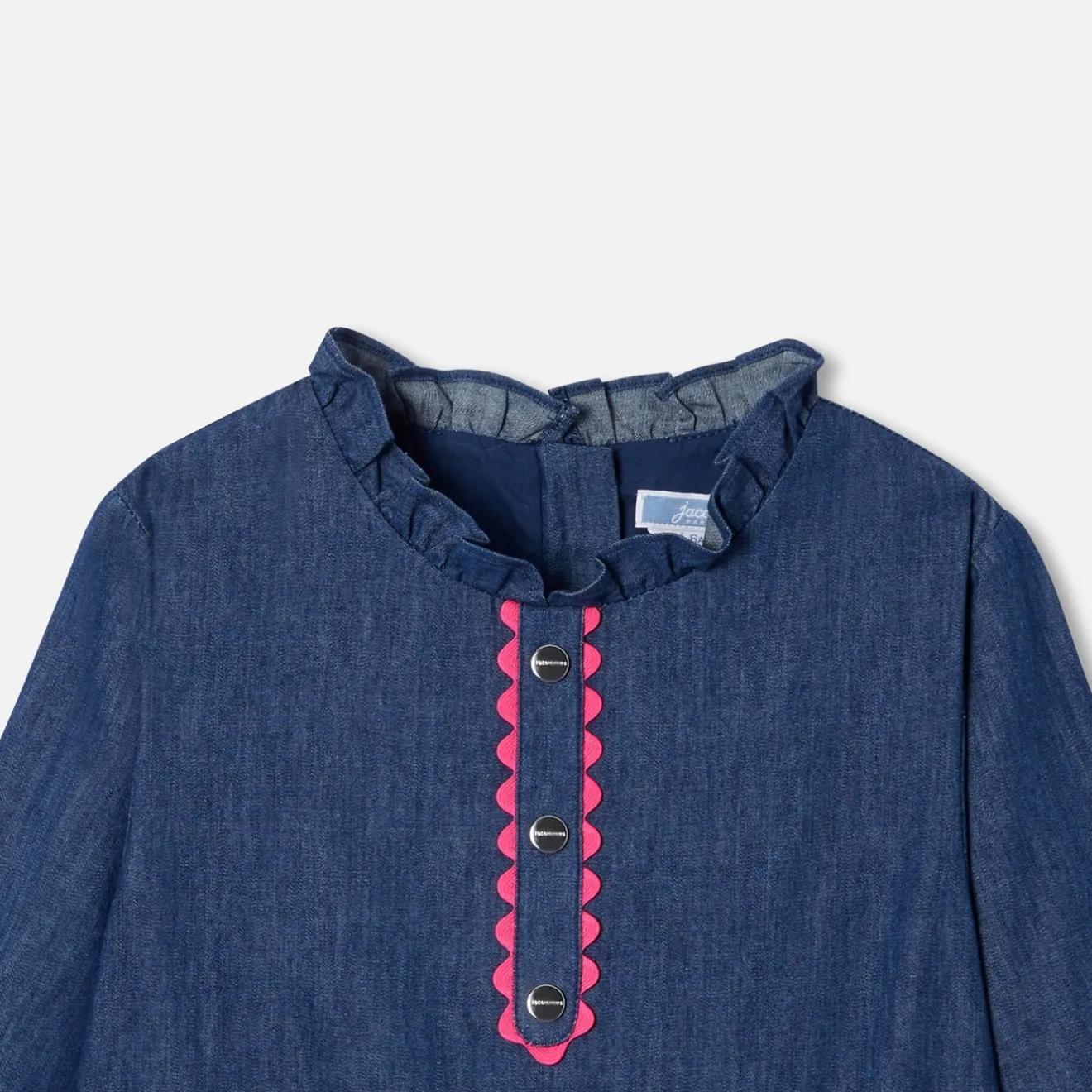 Robe Et Jupe-Jacadi Robe enfant fille en jean - BLEU DENIM