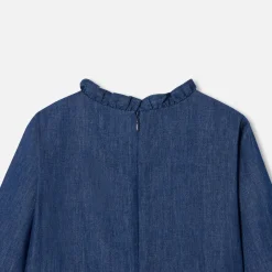 Robe Et Jupe-Jacadi Robe enfant fille en jean - BLEU DENIM