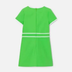 Robe Et Jupe-Jacadi Robe enfant fille en piqué alvéolé - VERT TREFLE