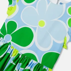 Robe Et Jupe-Jacadi Robe enfant fille en popeline - lore BLANC/MULTICO