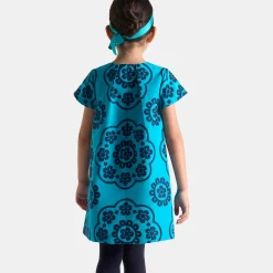Robe Et Jupe-Jacadi Robe enfant fille en taffetas BLEU TURQUOISE