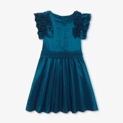 Robe Et Jupe-Jacadi Robe enfant fille en taffetas - BLEU TURQUOISE