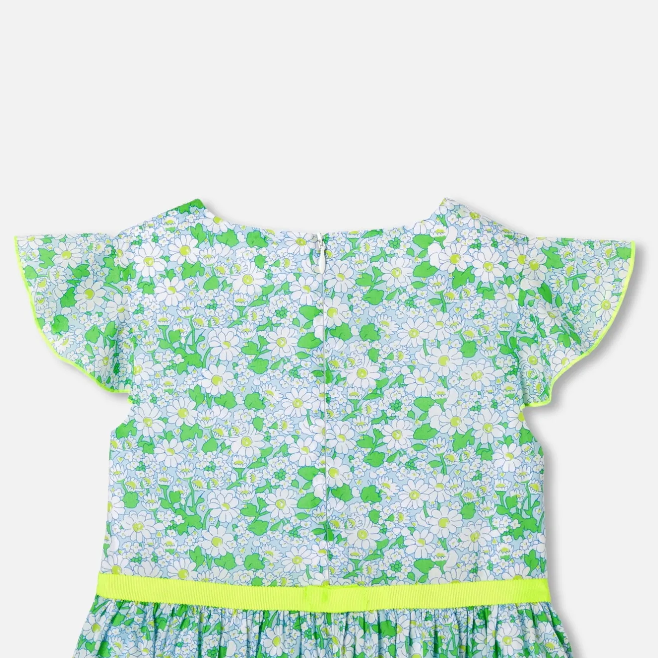 Robe Et Jupe-Jacadi Robe enfant fille en tissu Liberty BLANC/MULTICO