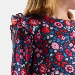 Robe Et Jupe-Jacadi Robe enfant fille en tissu Liberty - lore MARINE/MULTICO