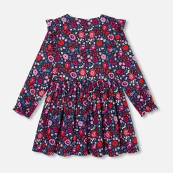 Robe Et Jupe-Jacadi Robe enfant fille en tissu Liberty - lore MARINE/MULTICO