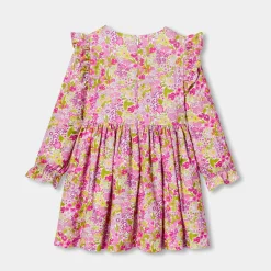 Robe Et Jupe-Jacadi Robe enfant fille en tissu Liberty - lore BLANC/MULTICO
