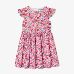 Robe Et Jupe-Jacadi Robe enfant fille en tissu Liberty - lore ORANGE/MULTICO