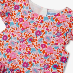 Robe Et Jupe-Jacadi Robe enfant fille en tissu Liberty - lore ORANGE/MULTICO