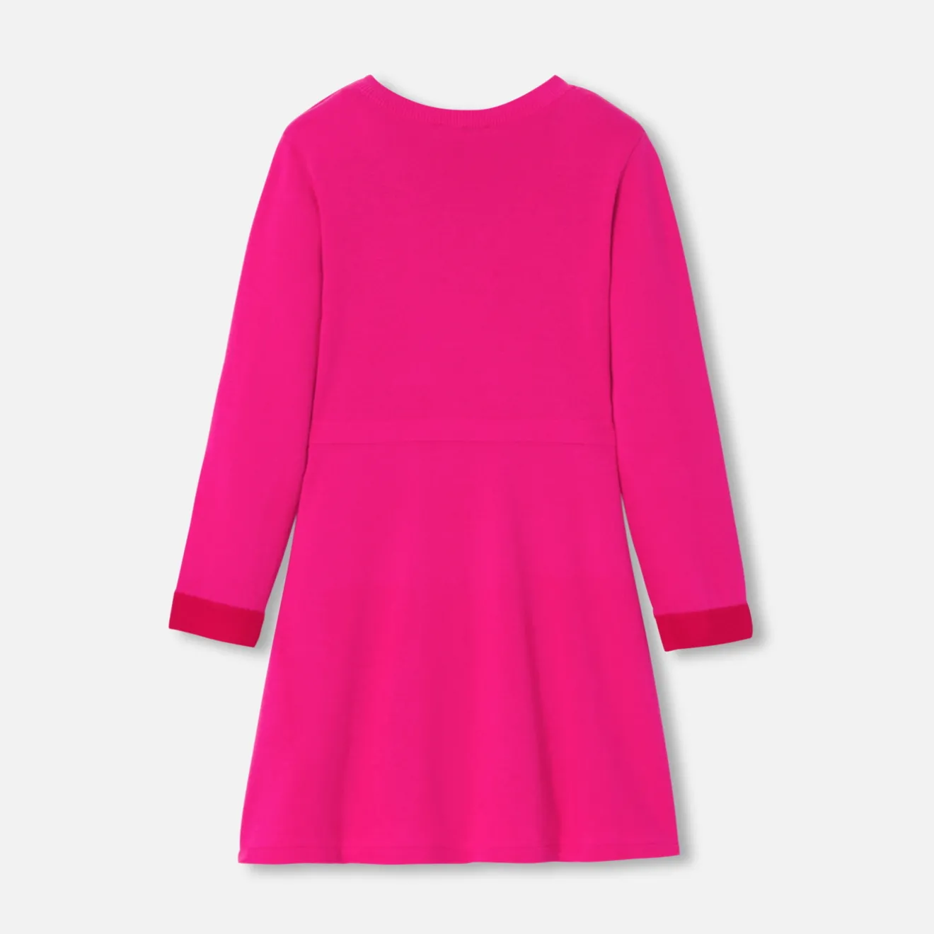 Robe Et Jupe-Jacadi Robe enfant fille en tricot - ROSE/ROUGE