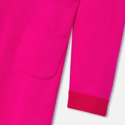 Robe Et Jupe-Jacadi Robe enfant fille en tricot - ROSE/ROUGE