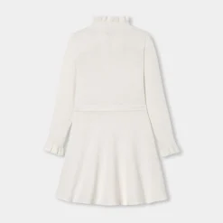 Robe Et Jupe-Jacadi Robe enfant fille en tricot - blanc doux BLANC DOUX JACADI