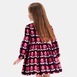 Robe Et Jupe-Jacadi Robe enfant fille en velours - lore BLEU/MULTICO