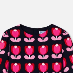 Robe Et Jupe-Jacadi Robe enfant fille en velours - lore BLEU/MULTICO