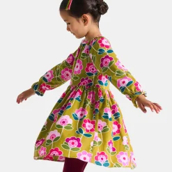 Robe Et Jupe-Jacadi Robe enfant fille en velours milleraies - lore CUMIN/MULTICO
