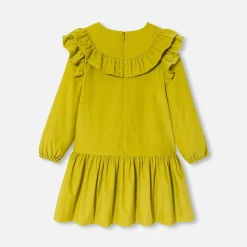 Robe Et Jupe-Jacadi Robe enfant fille en velours milleraies CUMIN