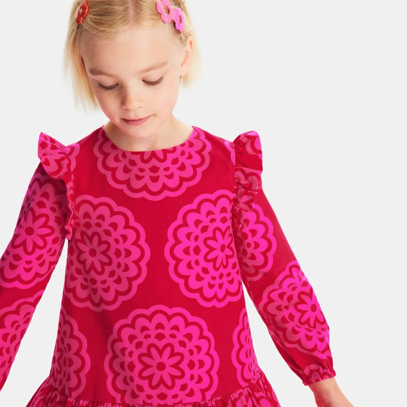 Robe Et Jupe-Jacadi Robe enfant fille imprimé rosace - lore ROSE/MULTICO