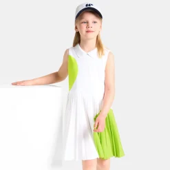 Robe Et Jupe-Jacadi Robe esprit tennis enfant fille - BLANC/VERT