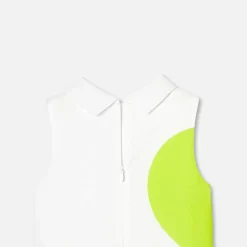 Robe Et Jupe-Jacadi Robe esprit tennis enfant fille - BLANC/VERT