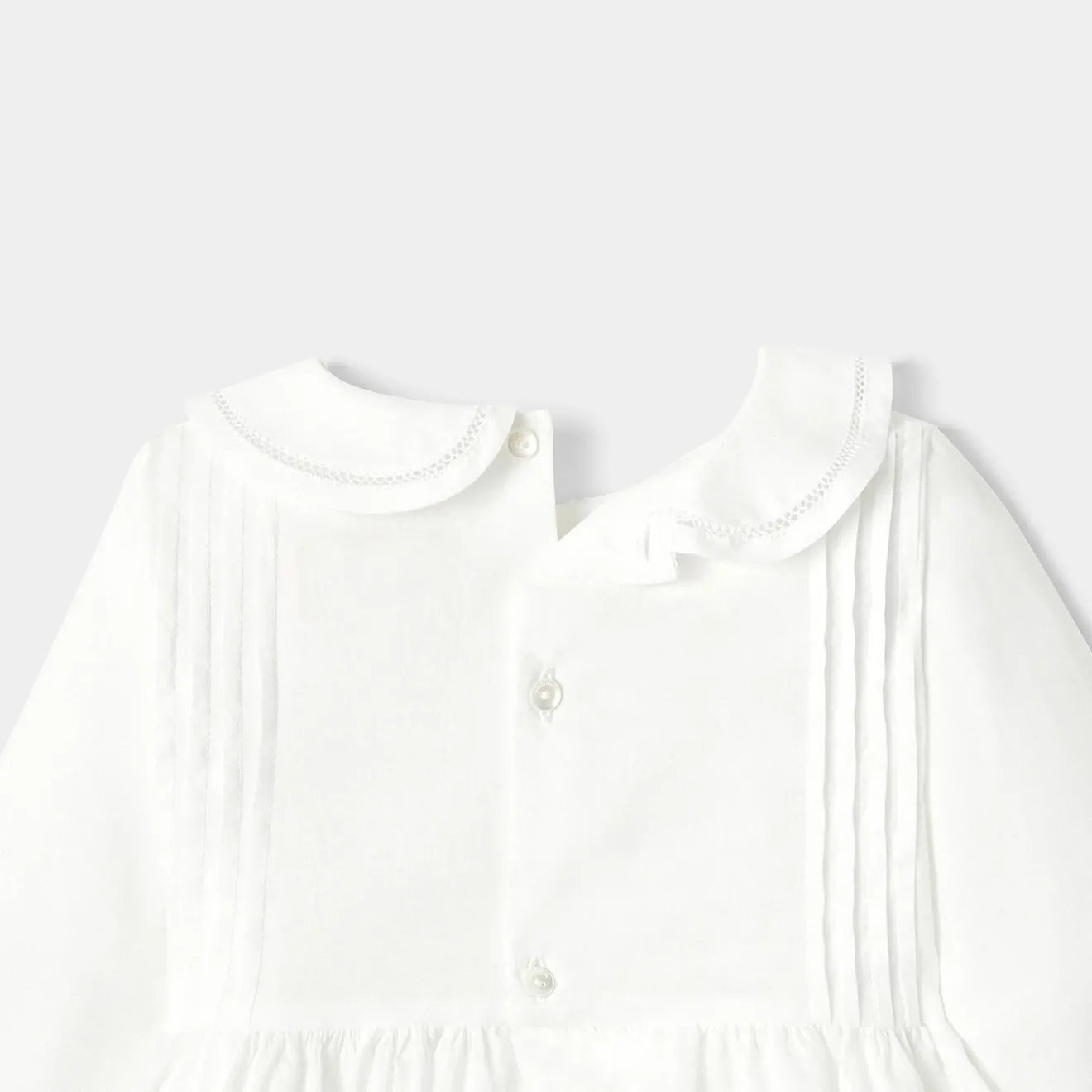 Robe-Jacadi Robe longue de cérémonie bébé fille - blanc BLANC JACADI