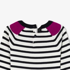 Robe Et Jupe-Jacadi Robe manches longues enfant fille - BLANC/MARINE