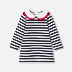 Robe-Jacadi Robe marinière bébé fille - BLANC/MARINE