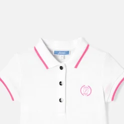 Robe-Jacadi Robe polo bébé fille - BLANC/ROSE