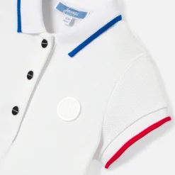Robe-Jacadi Robe polo bébé fille - BLANC/ROUGE