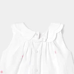 Robe-Jacadi Robe sans manches bébé fille - lore BLANC/MULTICO