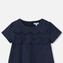 Robe Et Jupe-Jacadi Robe trapèze en jean enfant fille - DENIM FONCE