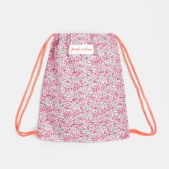 Accessoires-Jacadi Sac à goûter en tissu Liberty - x Tohana - ROSE/GRIS