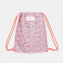 Accessoires-Jacadi Sac à goûter en tissu Liberty - x Tohana - ROSE/GRIS