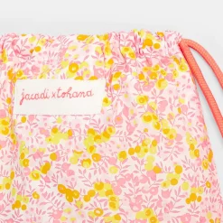 Accessoires-Jacadi Sac à goûter en tissu Liberty - x Tohana - lore JAUNE/MULTICO