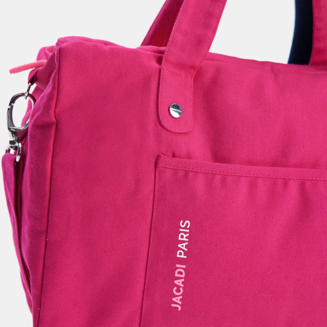 Sac À Langer, Trousse De Toilette|Sac À Langer Et Trousses De Toilette-Jacadi Sac à langer en coton canvas - ROSE FUSCHIA