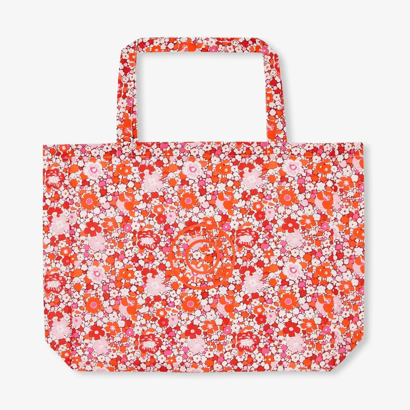 Accessoires-Jacadi Sac cabas en tissu Liberty - lore ORANGE/MULTICO