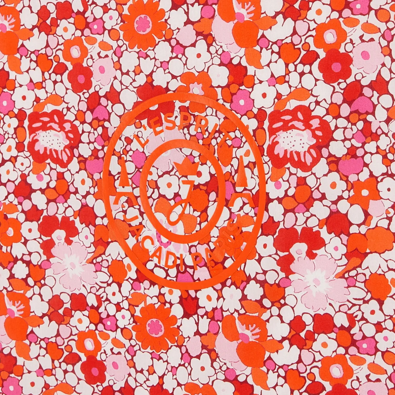 Accessoires-Jacadi Sac cabas en tissu Liberty - lore ORANGE/MULTICO